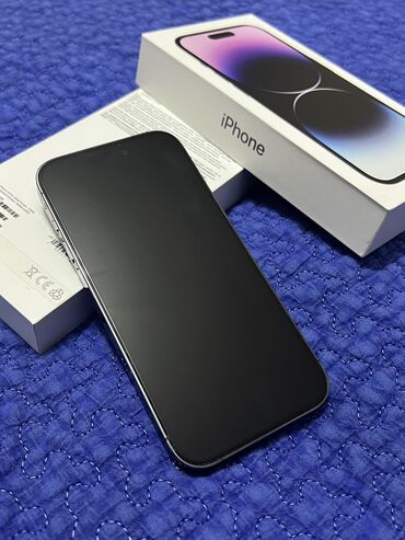 чехолы на айфон: IPhone 14 Pro, Колдонулган, 128 ГБ, Deep Purple, Каптама, Куту, 85 %