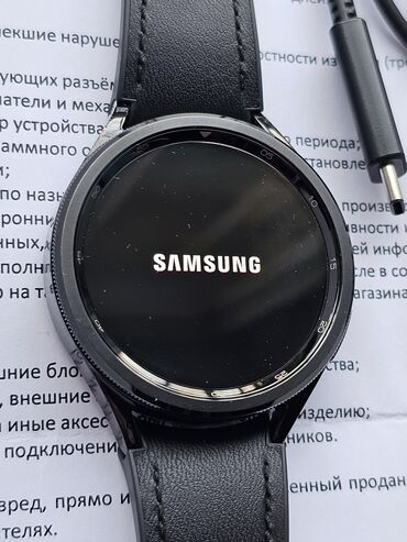 Наручные часы: Samsung Galaxy Watch 6 Classic, 47mm, Black. Часы в идеальном