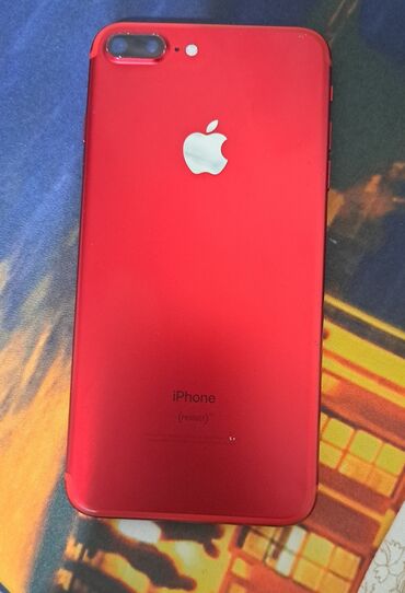 iphone cs: IPhone 7 Plus, 128 GB, Qırmızı, Barmaq izi
