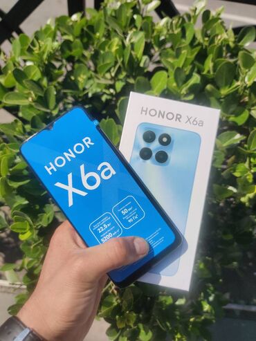 semkir telefon satisi: Honor X6a, 128 GB, rəng - Qara, Zəmanət, Kredit, Barmaq izi