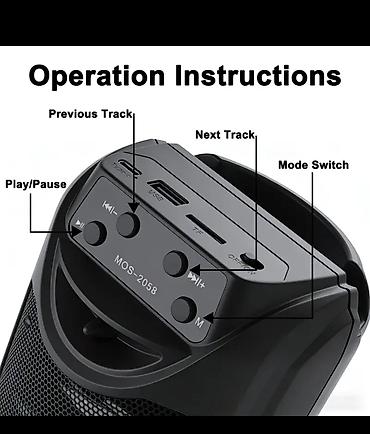 Dinamiklər və kolonkalar: Yeni Kolonka, Növ - Bluetooth, rəng - Qara — 4
