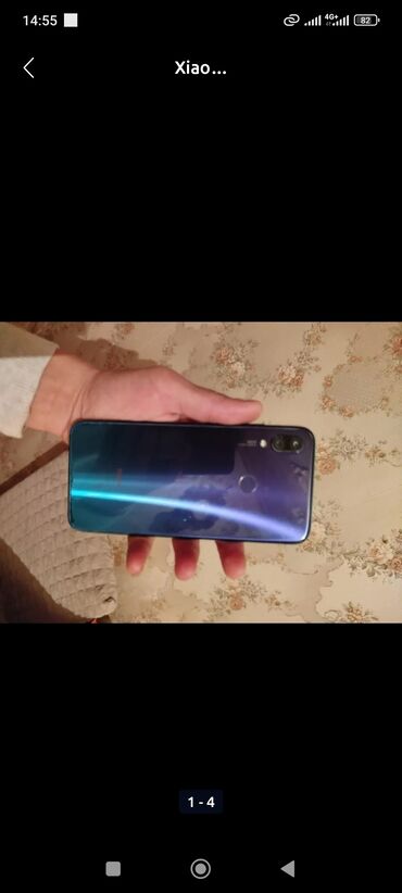 Xiaomi: Xiaomi Redmi Note 7, 128 GB, rəng - Göy, 
 Barmaq izi