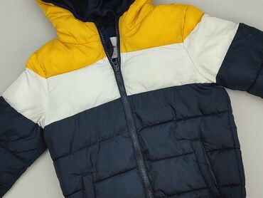 sinsay kurtki chłopięce: Children's down jacket SinSay, 7 years, Synthetic fabric, condition - Good