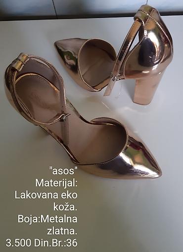 Salonke: ASOS ženske cipele sa kaišićem oko članka. - Materijal: lakovana eko — 5