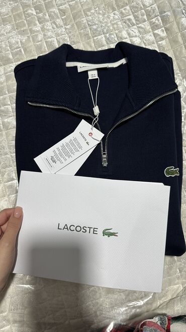 мужской карсет: Оригинал от Lacoste!!! Поло свитер Шикарный темно-синий цвет