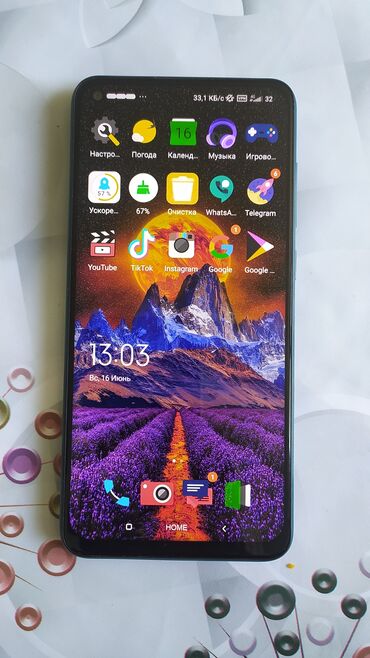 телефон самсунг нот 10: Xiaomi, Redmi 9, Колдонулган, 128 ГБ, түсү - Жашыл, 2 SIM