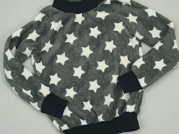 szary sweterek dla dziewczynki: Bluza, 4-5 lat, 104-110 cm, stan - Dobry