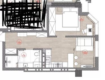 Продажа домов: 1 комната, 45 м², Элитка, 8 этаж, ПСО (под самоотделку)