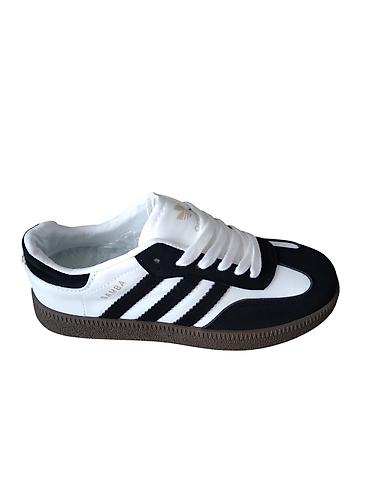sport walvar: Məhsul: Adidas Samba kişi/kadın idman ayaqqabısı - Rəng: ağ-qara — 1