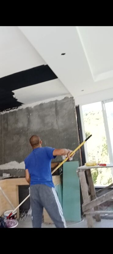Digər tikinti xidmətləri: Salam olsun sizə, sıfırdan təmiz və keyfiyyətli ağdağ+şpaklyovka,aboy