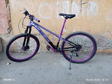 veloiped: BMX GTZ-598 dağ velosipedi - Rəng: bənövşəyi-qara, təkər haşiyələri — 2