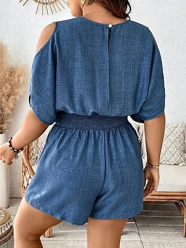 crocs 36: Letnji ženski kombinezon – džins plava boja - Vel: 3XL - Cena: 2900 — 2