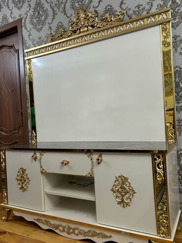 Мебель: Новый, Прямой ТВ стенд, С полками, Азербайджан