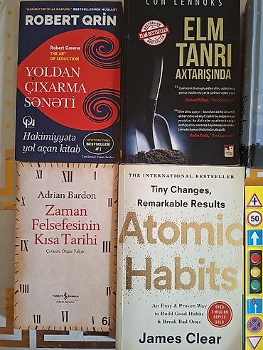 Atomic Habits- 14.99 azn Elm Tanrı axtarışında - 14 azn Kor saatsaz -
