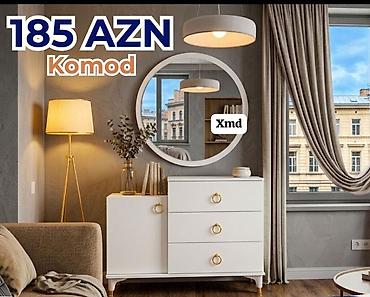 kamot termo: Komod – 185 AZN - Rəng: ağ, qızılı dekorativ halqa tutacaqlar - — 1