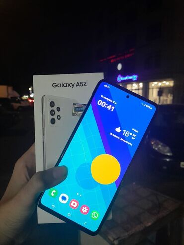 samsung a52 qiymeti optimal: Samsung Galaxy A52, 128 GB, rəng - Ağ, Sensor, Barmaq izi, İki sim kartlı