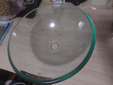 Şüşə “bowl” tipli üstdən quraşdırılan hamam lavabosu. - Material lalafo.az -da Şüşə “bowl” tipli üstdən quraşdırılan hamam lavabosu. - Material