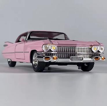 fine century: Kolleksiya üçün model avtomobil – klassik 1959 üslubunda çəhrayı kupе — 1
