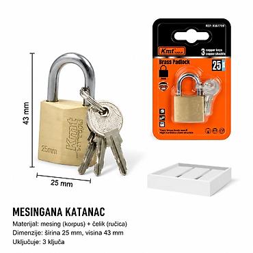 KMT Zadebljani tip brava 9367709 – mesingani katanac 25 mm - na lalafo.rs KMT Zadebljani tip brava 9367709 – mesingani katanac 25 mm -