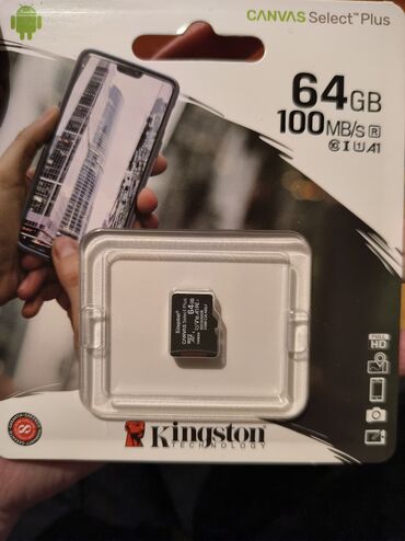 телефон дешовый: Новый Micro Sd накопитель Kingston 64Gb. Цена 550 сом. Доставка по