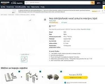 Ostali proizvodi za kuću: Nosači za garnišnu – set univerzalnih držača za zavese - Tip: ugaoni — 14