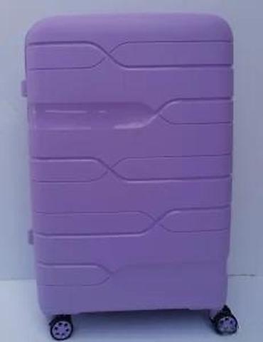 Putni koferi i torbe: Tvrdi kofer na točkiće – ljubičasti - Materijal: čvrsta ABS/plastična — 17