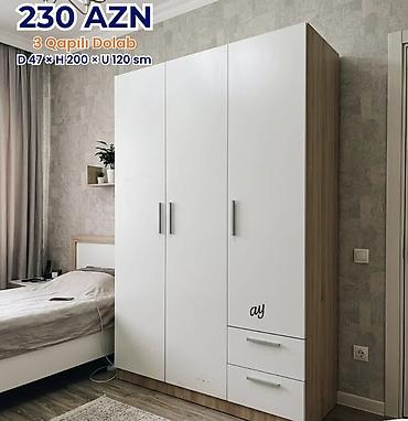 giris dolabi: 3 qapılı paltar dolabı Ölçülər: - Dərinlik: 47 sm - Hündürlük: 200 sm — 1