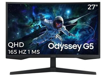 monitor qiymetleri: Samsung Odyssey G5 27 inç QHD ( 2560x1440 ) 165HZ Curved monitor