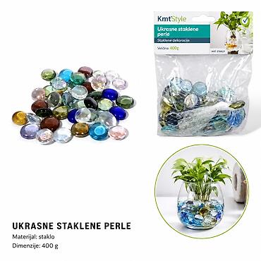 KMT staklene perle 2208700 Dekorativne staklene perle u raznim