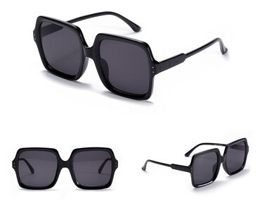Косметика: Квадратные солнцезащитные очки для женщин и мужчин, цена за 1 шт