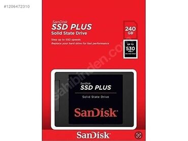 dvd disklər: Внутренний Накопитель SSD Sandisk, 240 ГБ, 2.5", Новый