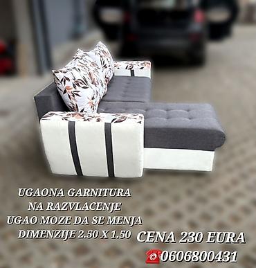 Ugaone garniture: Ugaona garnitura na razvlačenje - Dimenzije: 2.50 x 1.50 m - — 5