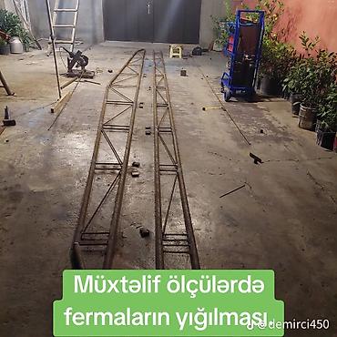 metal ferma: Metal konstruksiya və ferma istehsalı/xidməti - Müxtəlif ölçülərdə — 2