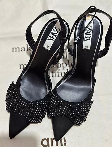 original: Туфли, 38, 37.5, Zara, Новый, цвет - Черный, Самовывоз, Платная доставка — 4
