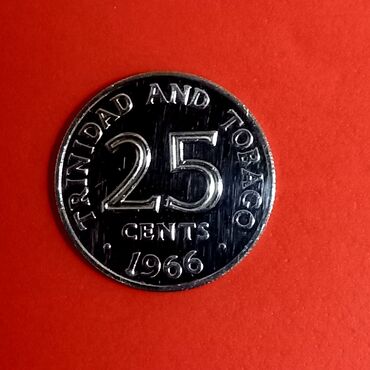Модели автомобилей: Trindad Tobaco nikkel 25 sentimas 1966. (Proofdan Çıxmadır) Vəziyyəti