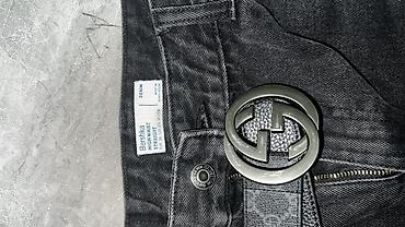 джынсы: Джинсы, Прямые, Bershka, Высокая талия, M — 2