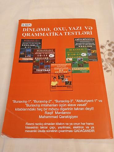 Testlər: Məhsul: “Buraxılış imtahanları üçün əlavə vəsait – English 8–9” — 2