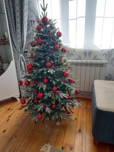 сколько стоит кольцевая лампа в бишкеке: Yolka ağacı – dekorativ, süni - Təxminən 150 sm hündürlük - Qar