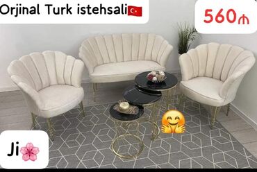 Uşaq və gənc otağı üçün dəstlər: Mini-divan, 2 kreslo