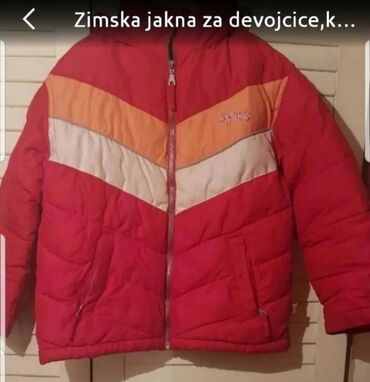 ženske bomber jakne: Zimska jakna za devojcice,koriscena,bez ostecenja,broj 128-za 7,8