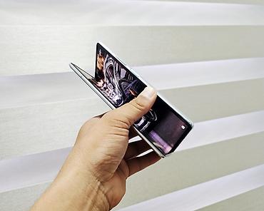 note 2: Huawei Mate X2, Б/у, 256 ГБ, цвет - Голубой, 2 SIM, 1 SIM — 5