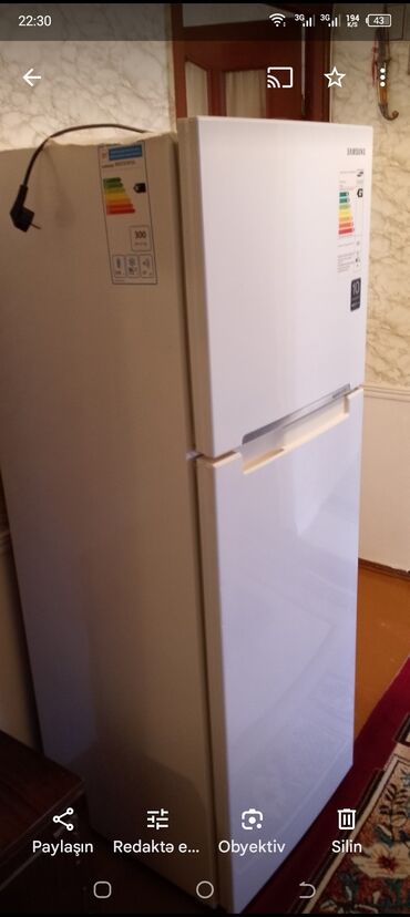 lalafo xaladelnik: Б/у 2 двери Samsung Холодильник Продажа, цвет - Белый