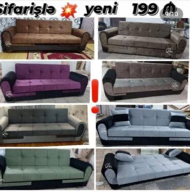 Divan və kreslo dəstləri: Divan, Yeni, Açılan