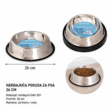 KMT posuda za pse od nerđajućeg čelika 26 cm – Kmt Style - Materijal