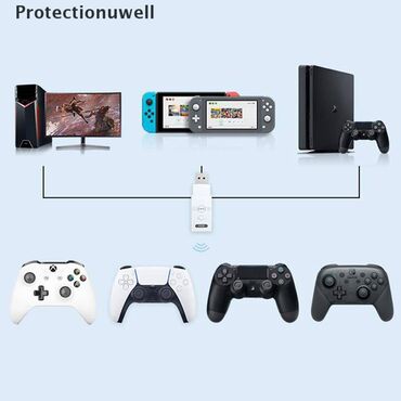 PS5 (Sony PlayStation 5): Беспроводной Bluetooth-адаптер конвертер Coov DS50 для Nintendo Switch