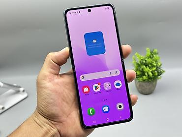 Уюлдук телефондор жана аксессуарлар: Samsung Galaxy Z Flip 3, Колдонулган, 256 ГБ, түсү - Көк, 2 SIM, eSIM — 6