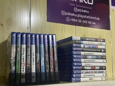 PS5 (Sony PlayStation 5): Ps 3-4-5 disklərinin alışı satışı mümkündür. Ünvan 28 may metrosunun