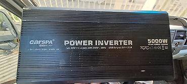 i̇nverter: CARSPA Power Inverter – 5000W (Pik 10000W) - Giriş: DC 24V (batareya — 1