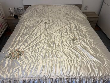 prekrivači za krevet: Satin, For bed, color - Beige