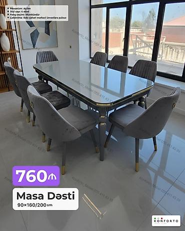 Masa Dəsti – 760 ₼ - Ölçü: 90×160/200 sm (masa açılan mexanizmli